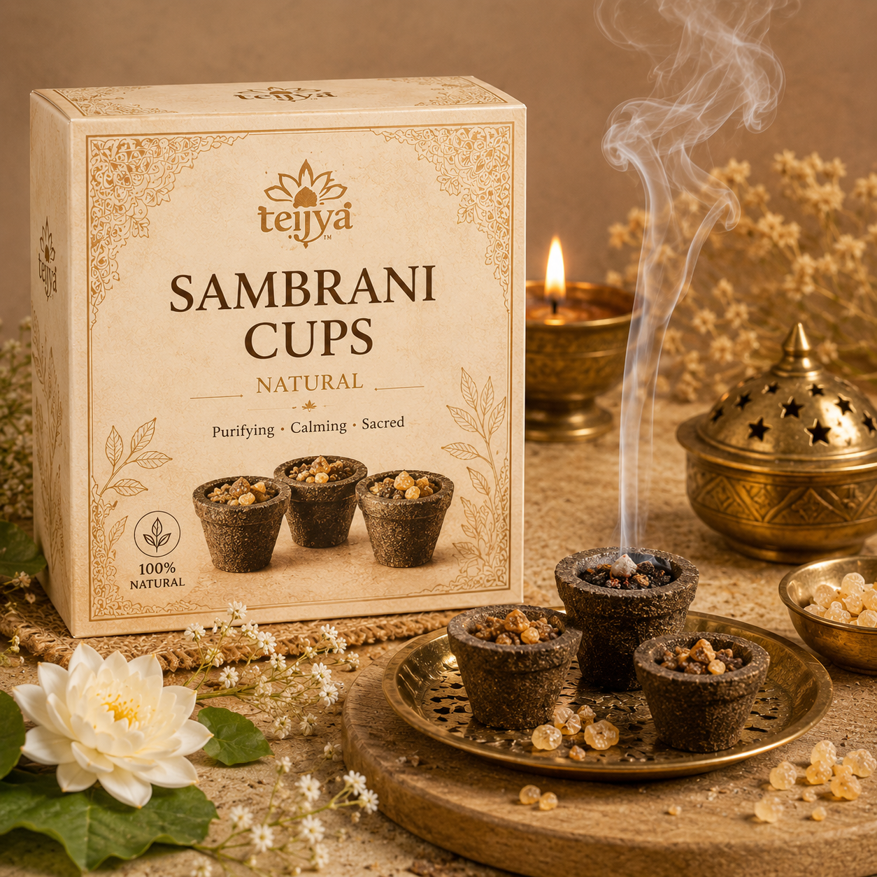 Sambrani Cups Natural
