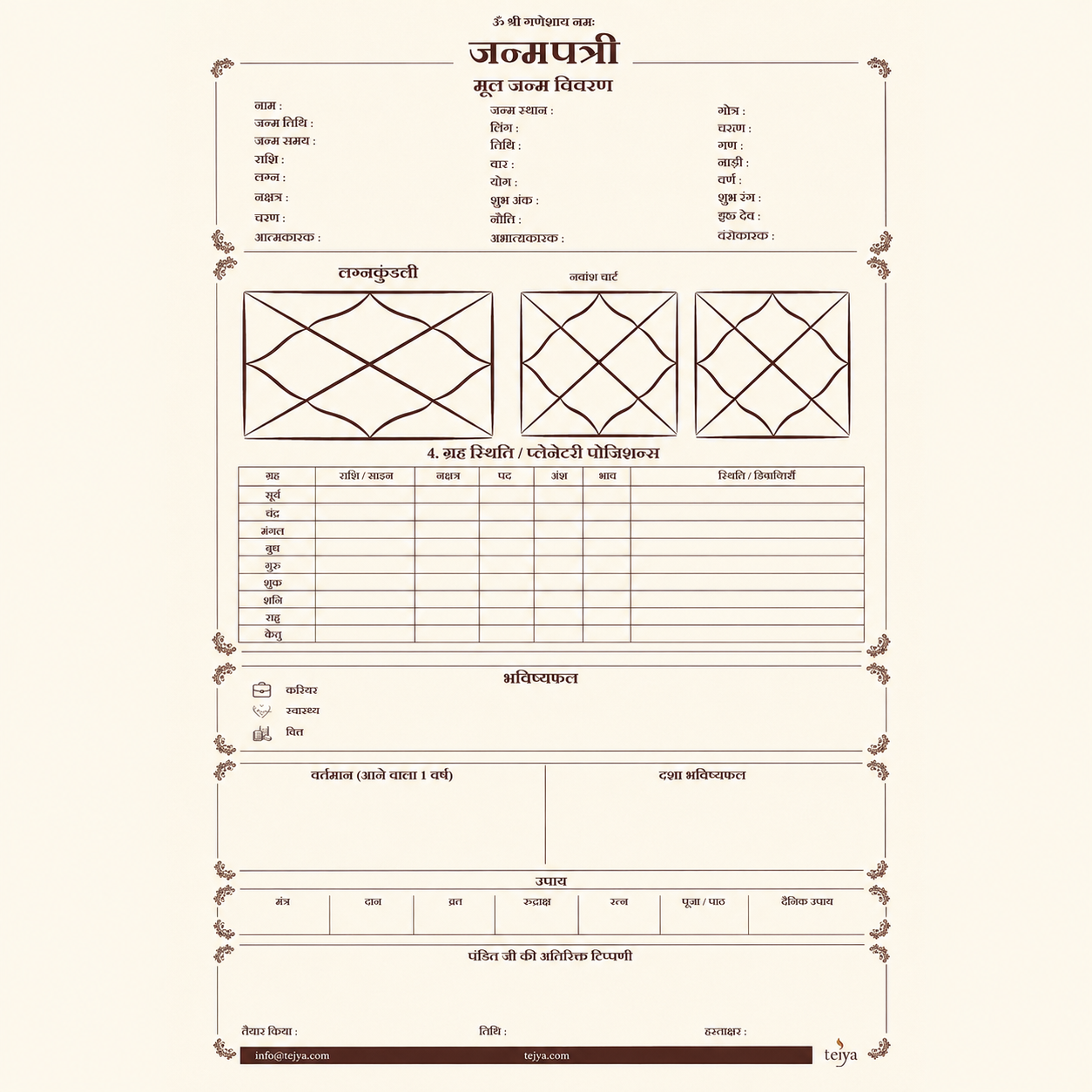 Digital Janampatri Report